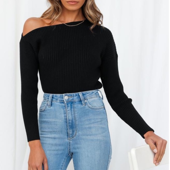 Black Knit Top - Picture 2 of 6